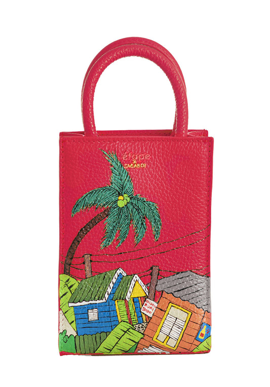 Sagaboi X Etape Village Mini Tote (Poinsettia Red)